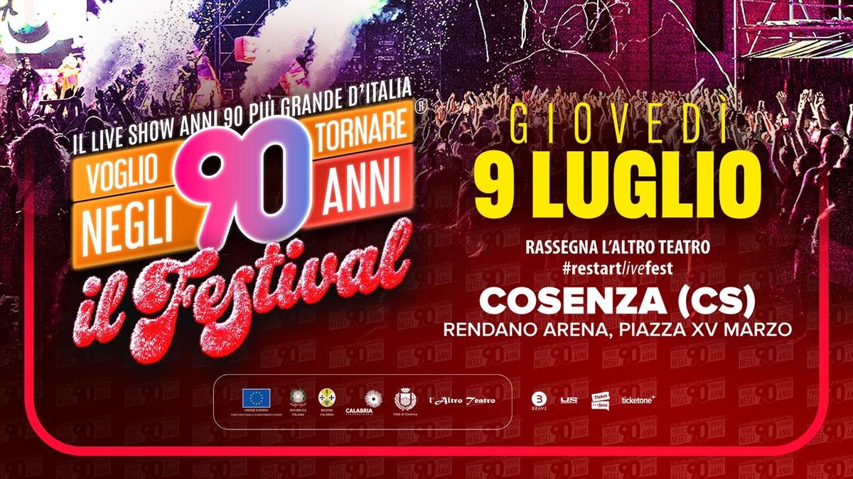 Cosenza - Questa sera si balla a ritmo di anni 90  - Foto Locandina Ufficiale 