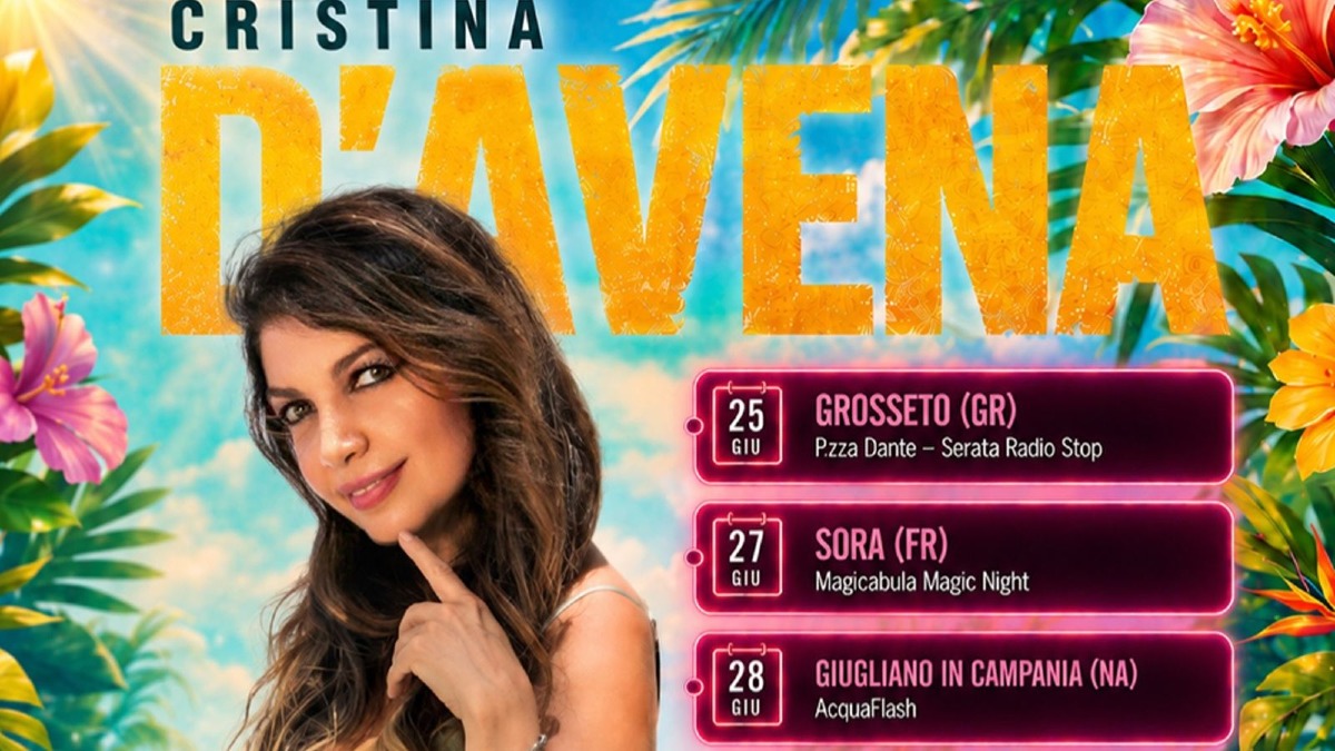 Cristina D'Avena porta il Summer Live 2026 in tutta Italia: ecco le date  - Foto Locandina Ufficiale 