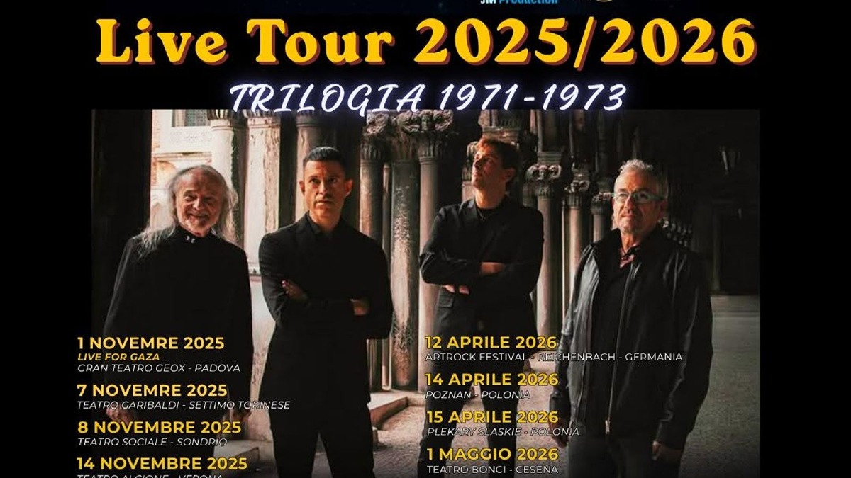 Cropani si prepara ad accogliere la PFM: tappa del "Live Tour 2025/2026 – Trilogia 1971-1973" - Locandina Ufficiale 