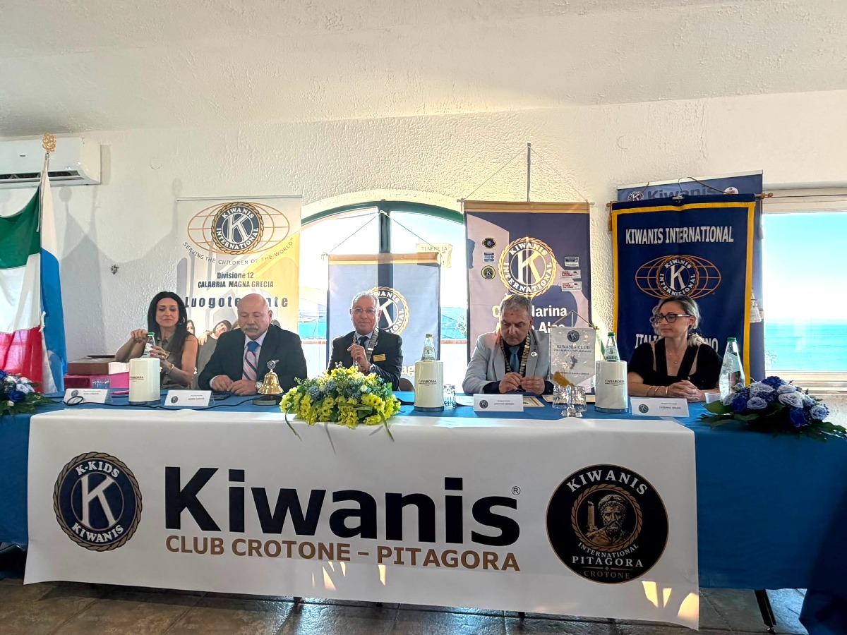 Il Kiwanis torna a Crotone dopo oltre vent’anni: nasce il Kiwanis Pitagora Crotone