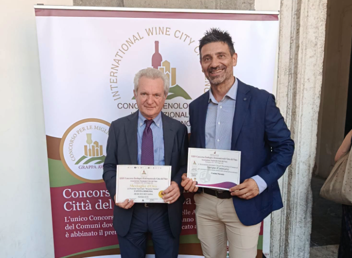 Satriano celebra le Cantina Merenda al Concorso Enologico Internazionale Città del Vino - Foto: Uff. Stampa Comune di Catanzaroo