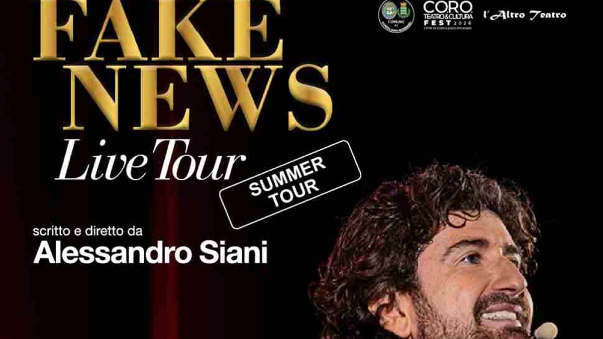 Alessandro Siani porta "Fake News" in Calabria: tappa a Corigliano-Rossano - Foto Locandina Ufficiale 