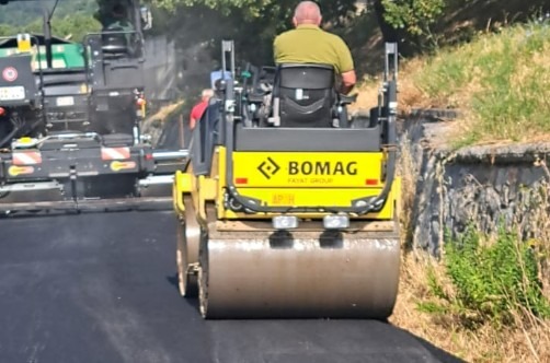 Ripartono i lavori sulla SP 263 tra Lungro e Acquaformosa: al via la bitumazione del tratto dissestato - Foto: Uff. Stampa Provincia di Cosenza
