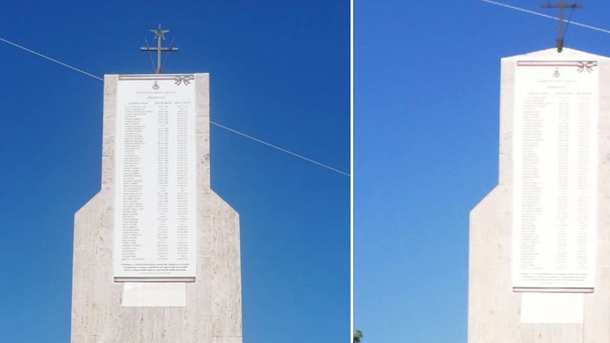Longobardi, restaurato il Monumento ai Caduti: nuova targa in memoria degli eroi di guerra - Foto Uff. Stampa Comune di Longobardi 