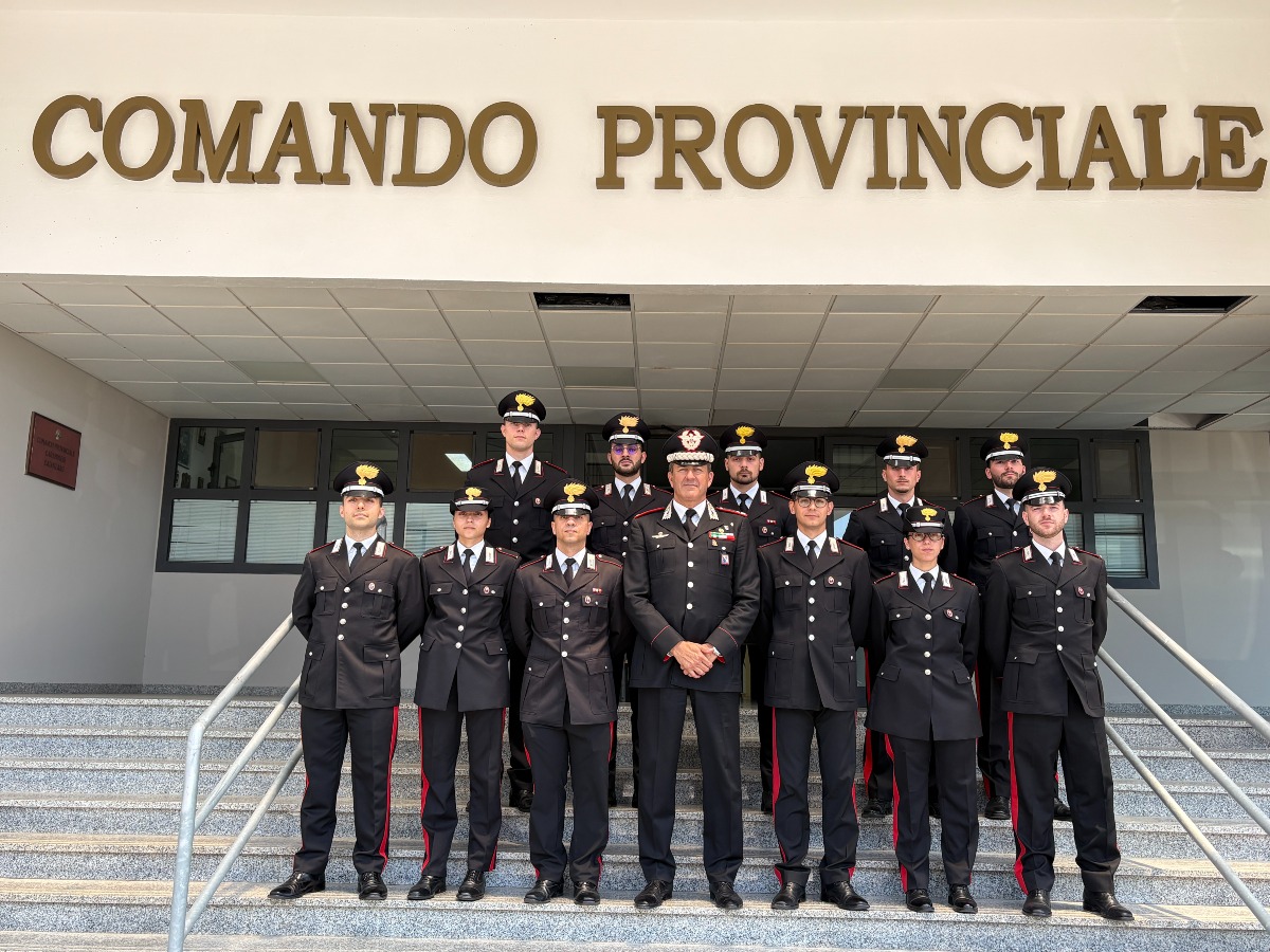 Undici marescialli allievi rinforzano i Carabinieri nel Catanzarese per l'estate - Foto Uff. Stampa Carabinieri 