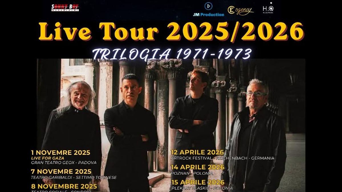 Le Orme, Il Live Tour "Trilogia 1971-1973" farà tappa a Cropani: - Foto Locandina Ufficiale 