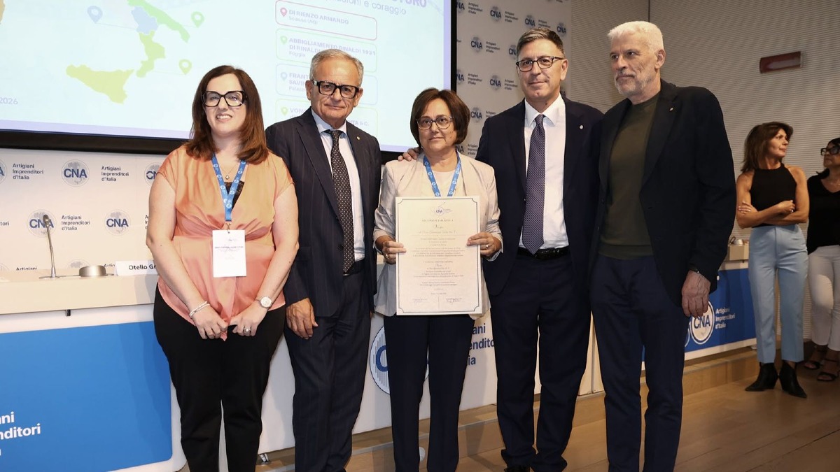 La Vono di Catanzaro tra le imprese più longeve d'Italia: il riconoscimento della CNA Nazionale - Foto Uff Stampa CNA Catanzaro 