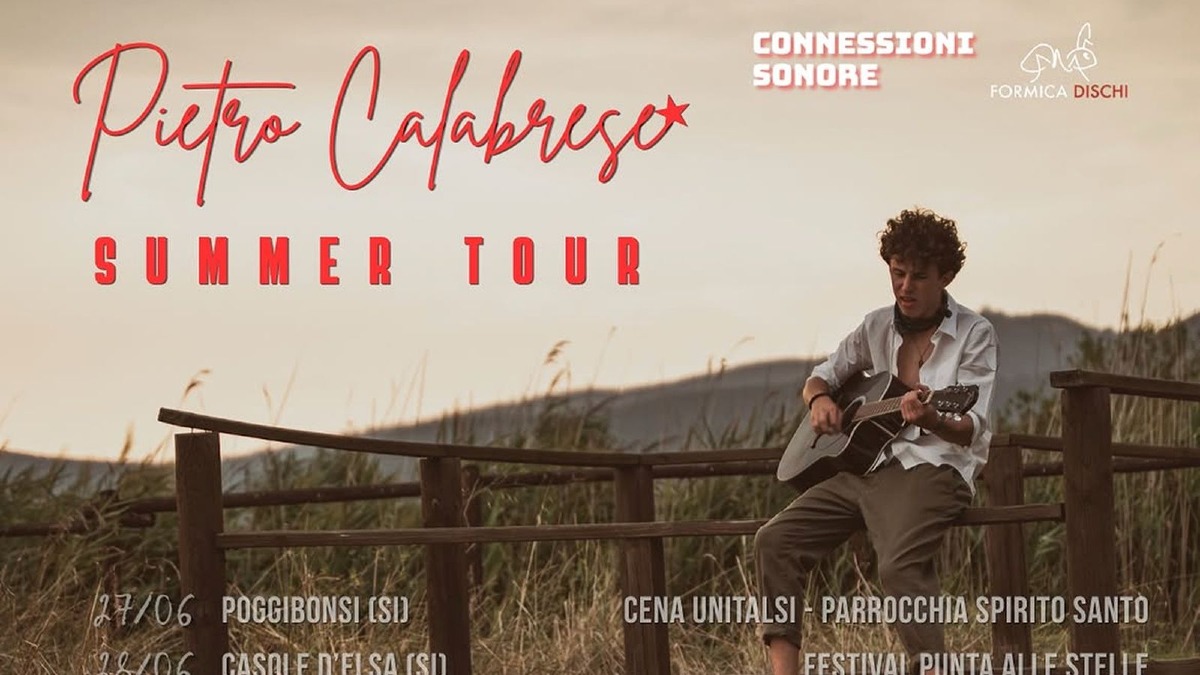 Pietro Calabrese lancia il Summer Tour: oltre dieci date tra festival, piazze e grandi palchi - Pietro Calabrese Summer Tour