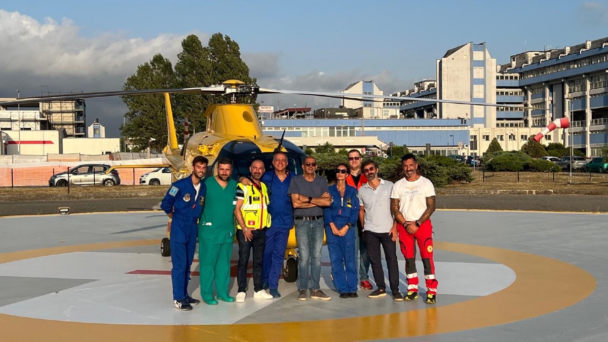 Elisoccorso, operativa la nuova base all'ospedale di Lamezia Terme - Foto Uff. Stampa Roberto Occhiuto Augimeri