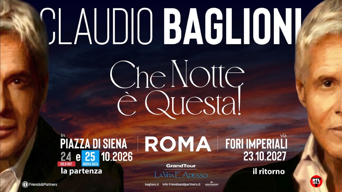 Claudio Baglioni, sold out in 3 minuti il concerto di Roma: annunciata una seconda data -  Foto Uff. Stampa Parole e Dintorni 
