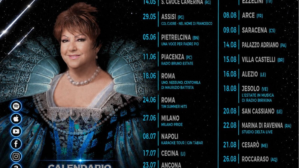 Orietta Berti, il tour estivo entra nel vivo: dal 25 luglio una lunga serie di concerti in tutta Italia - Foto Locandina Ufficiale 