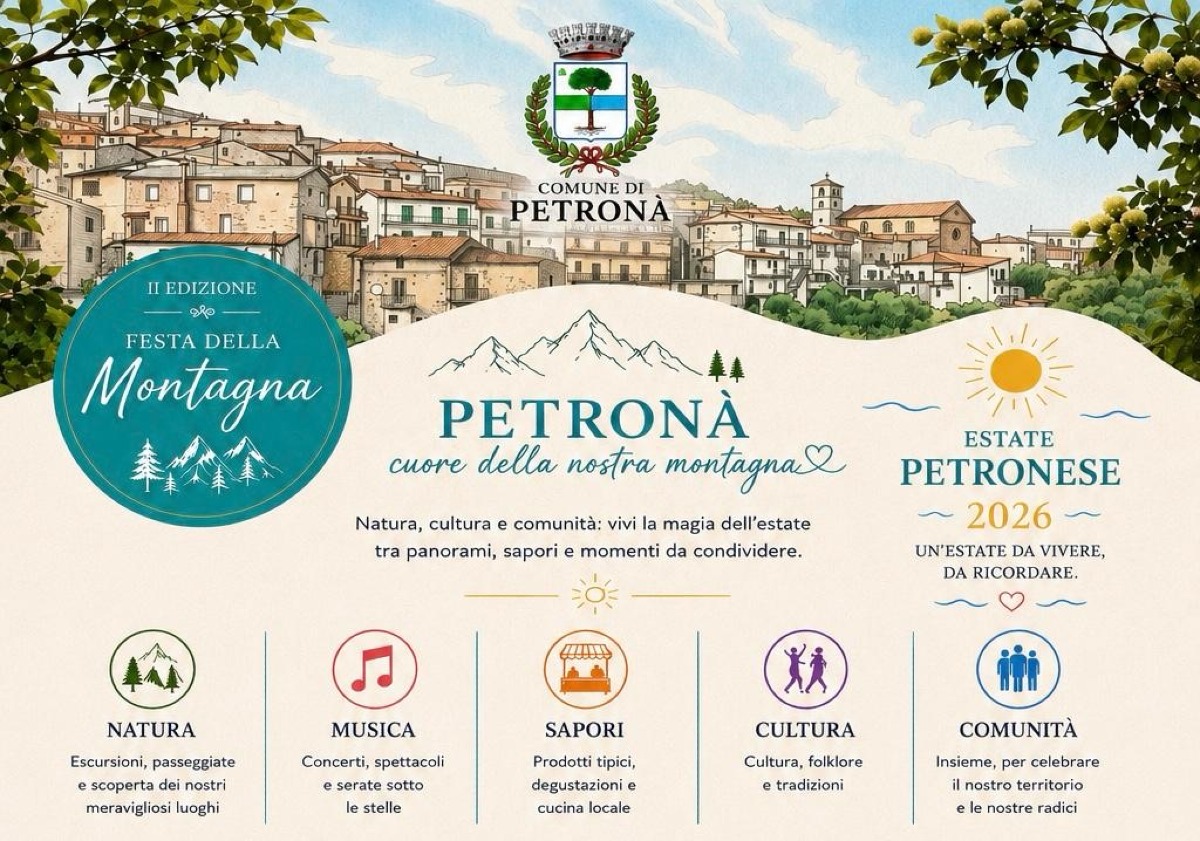 Petronà rilancia l’estate con la II Festa della Montagna: eventi, musica e sapori per tutto agosto - Foto Locandina Ufficiale 