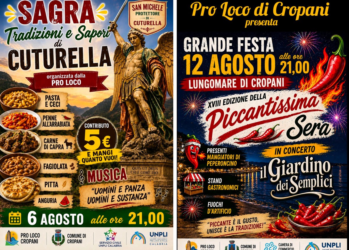 Cropani punta su tradizioni, spettacolo e cultura: presentato il calendario degli eventi dell'estate 2026 - Foto Locandina Ufficiale 