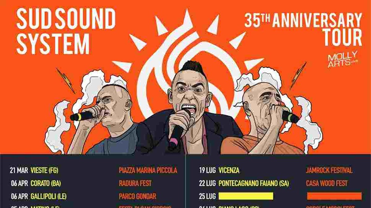 Sud Sound System, da Bisignano a Condofuri: il tour fa tappa ancora in Calabria - Foto Locandina Ufficiale 