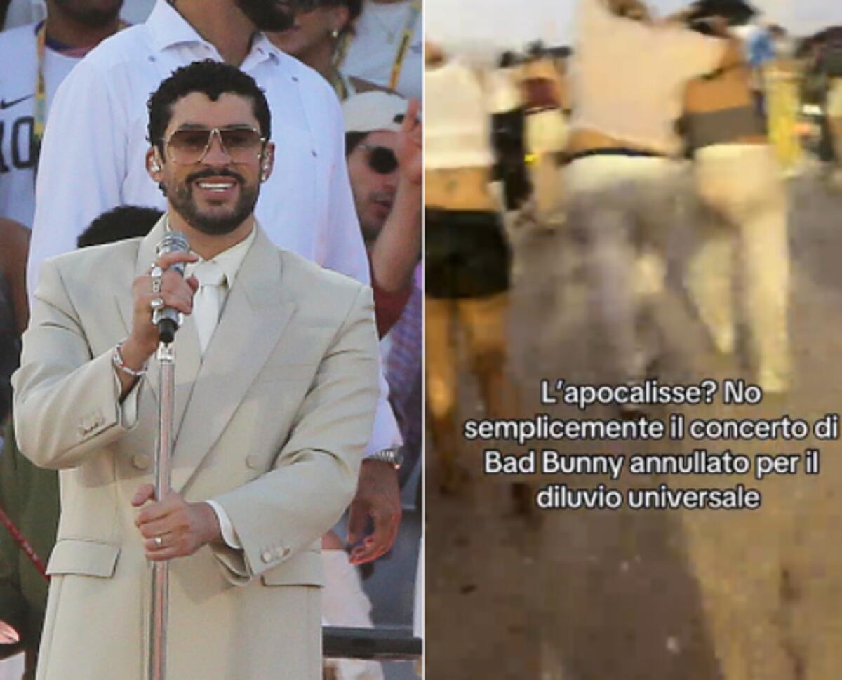 Bomba d'acqua a Milano, interrotto concerto di Bad Bunny: spettatori feriti - Video - 