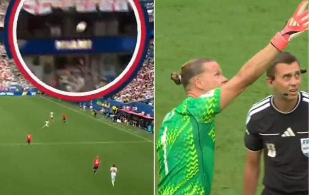 Norvegia-Inghilterra, svista choc su gol Bellingham: pallone colpisce cavo telecamera - Video - 