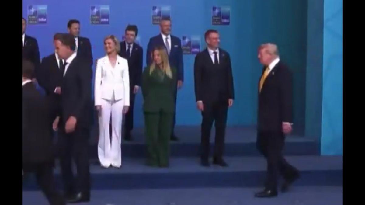 Meloni al vertice Nato, la premier nella foto di gruppo e l'arrivo di Trump - Video - 