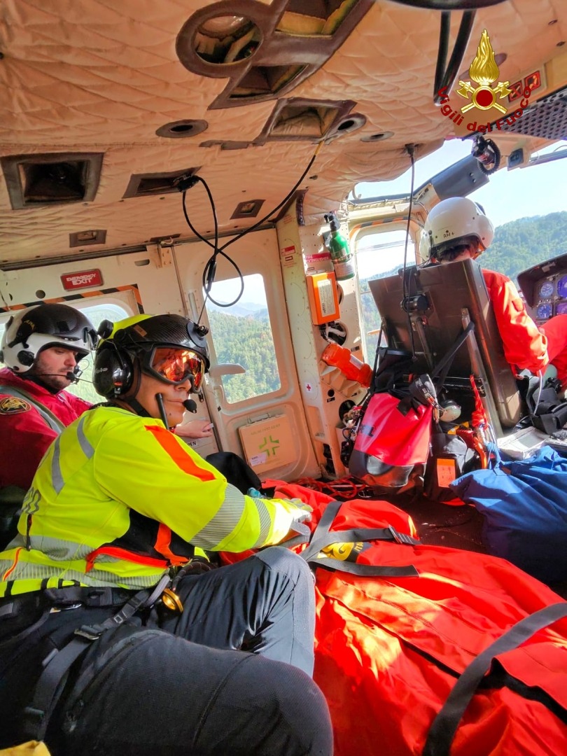 Roccaforte del Greco - Salvataggio - Foto Uff. Stampa Vigili del fuoco 18 luglio 2026