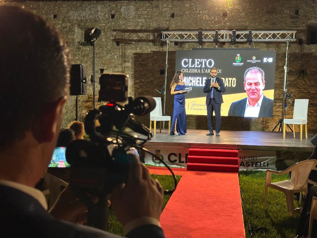 Michele Affidato a Cleto - Foto Uff. Stampa Comune di Cleto 