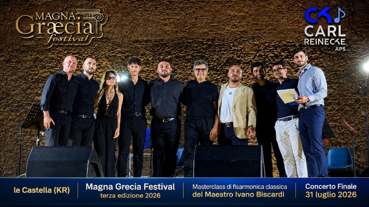 Le Castella applaude i giovani talenti: si chiude la masterclass di fisarmonica del Magna Græcia Festival - Foto Uff. Stampa Associazione Carl Reinecke APS