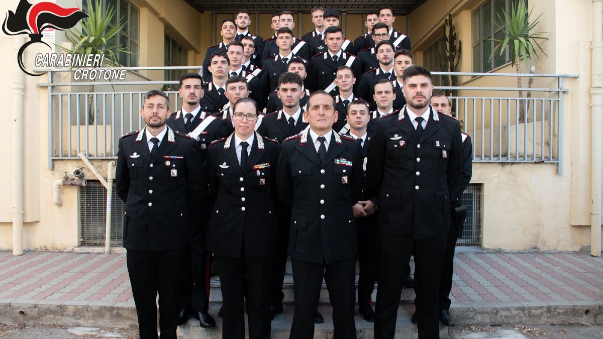 Ventiquattro nuovi Carabinieri rinforzano i reparti della provincia di Crotone - Foto Uff. Stampa Carabinieri 