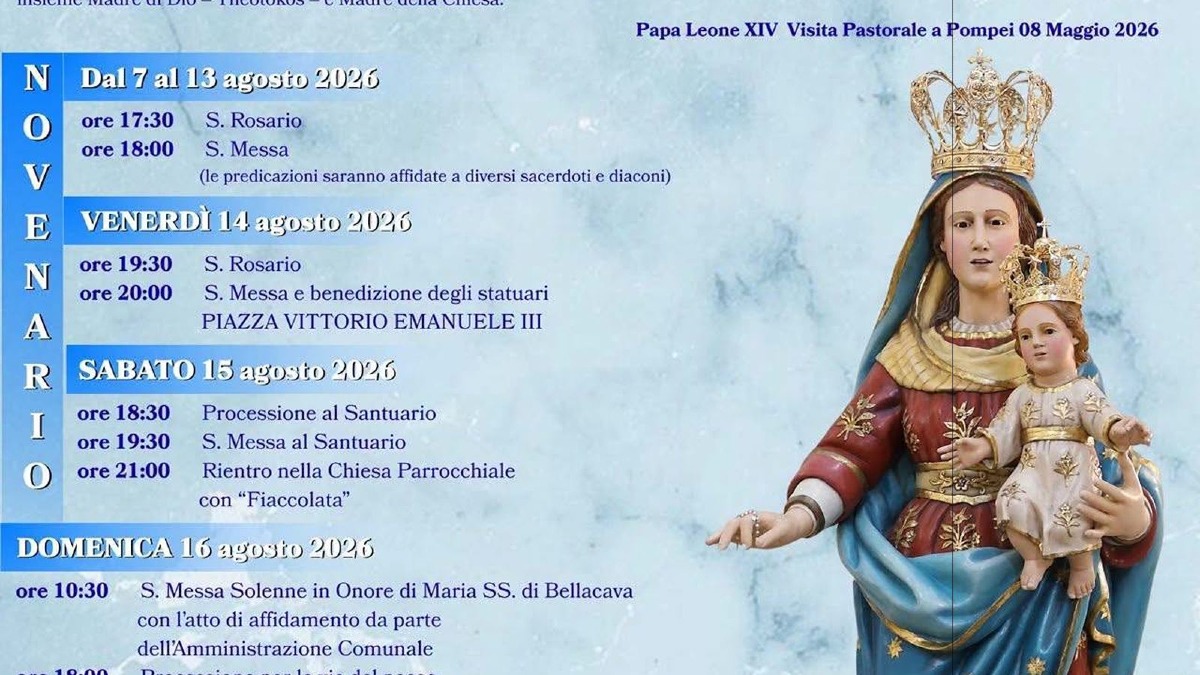 Maida si prepara alla festa della Madonna SS. di Bellacava: il programma dal 13 agosto - 