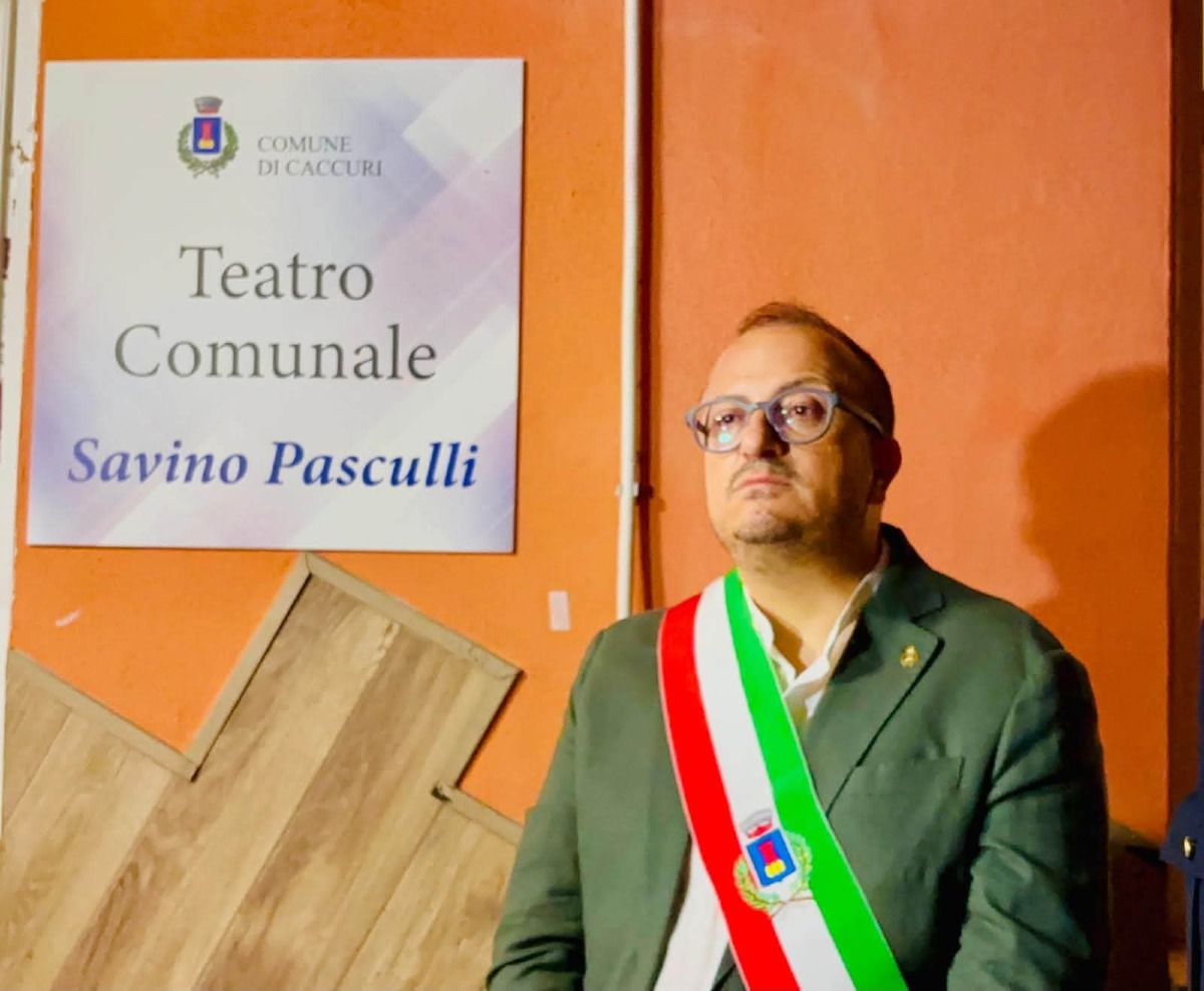 Il Teatro Comunale di Caccuri intitolato a Savino Pasculli - Foto: Uff. Stampa Comune di Caccuri