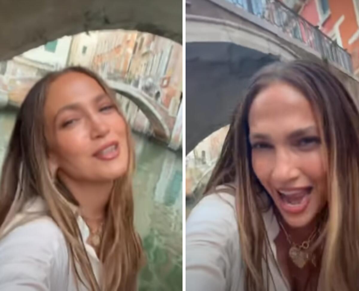 Jennifer Lopez a Venezia, il giro in gondola come Madonna: lo show con 'Like a Virgin' - 