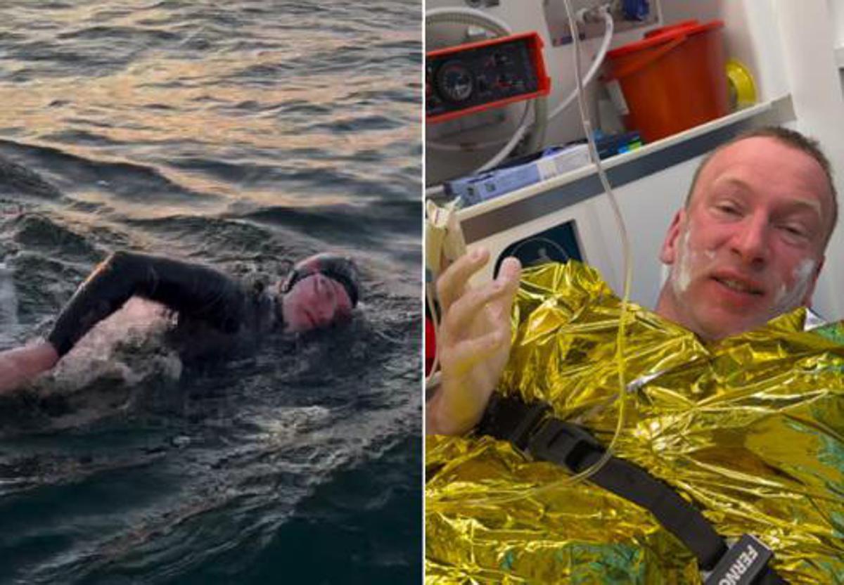Nuota per 160 km dalla Svezia alla Polonia e attraversa il Mar Baltico in 56 ore - Video - 