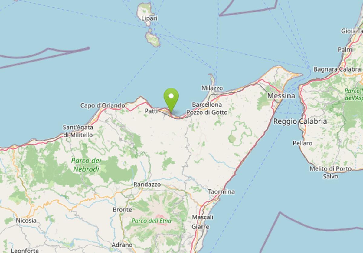 Terremoto oggi a Messina, doppia scossa di magnitudo 3.7 e 3.3 con epicentro a Oliveri: avvertita fino a Reggio Calabria - 