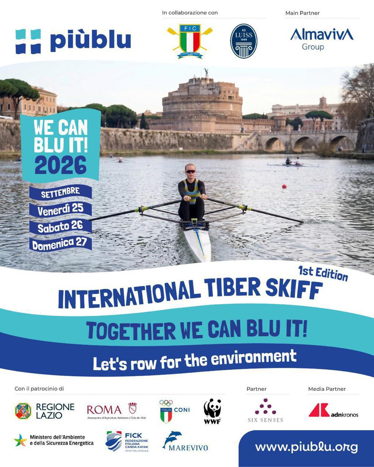 Nasce la 'Tiber Skiff', la prima regata internazionale di canottaggio sul Tevere - 