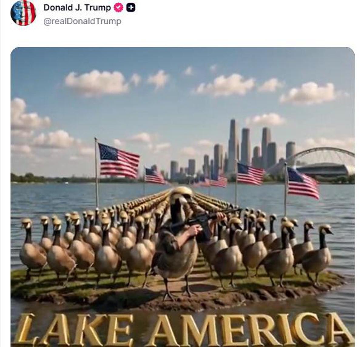 Trump posta esercito di 'Donald Ducks', le papere armate a difesa del Lago America - 