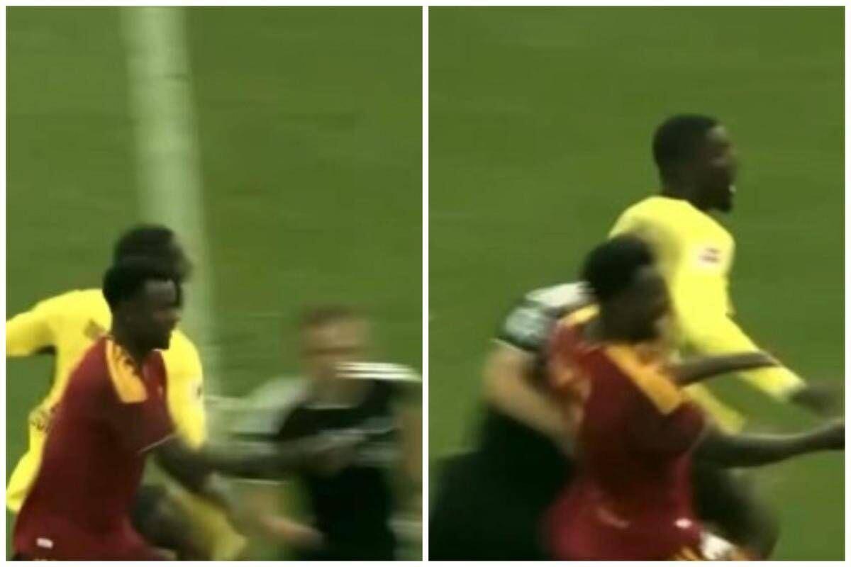 Borussia Dortmund-Roma, Ndicka travolto... dall'arbitro - Video - 