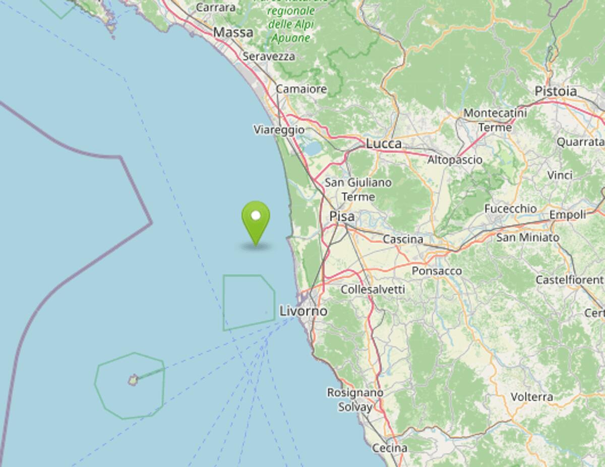 Terremoto oggi in Toscana, scossa di magnitudo 3.7: avvertita sulla costa a Massa, Lucca, Livorno e Pisa - 
