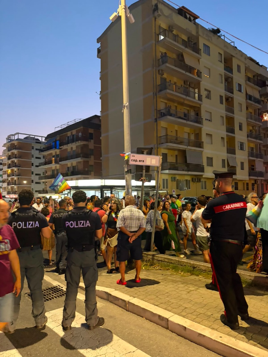 Pride Catanzaro 8.08.2026 - Foto Uff. Stampa Polizia di stato 9.08.2026