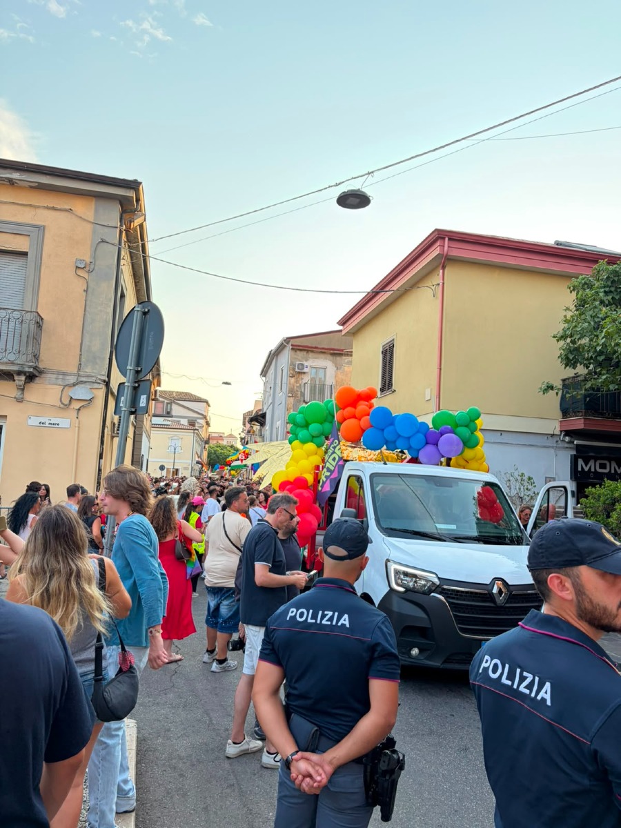 Pride Catanzaro 8.08.2026 - Foto Uff. Stampa Polizia di stato 9.08.2026