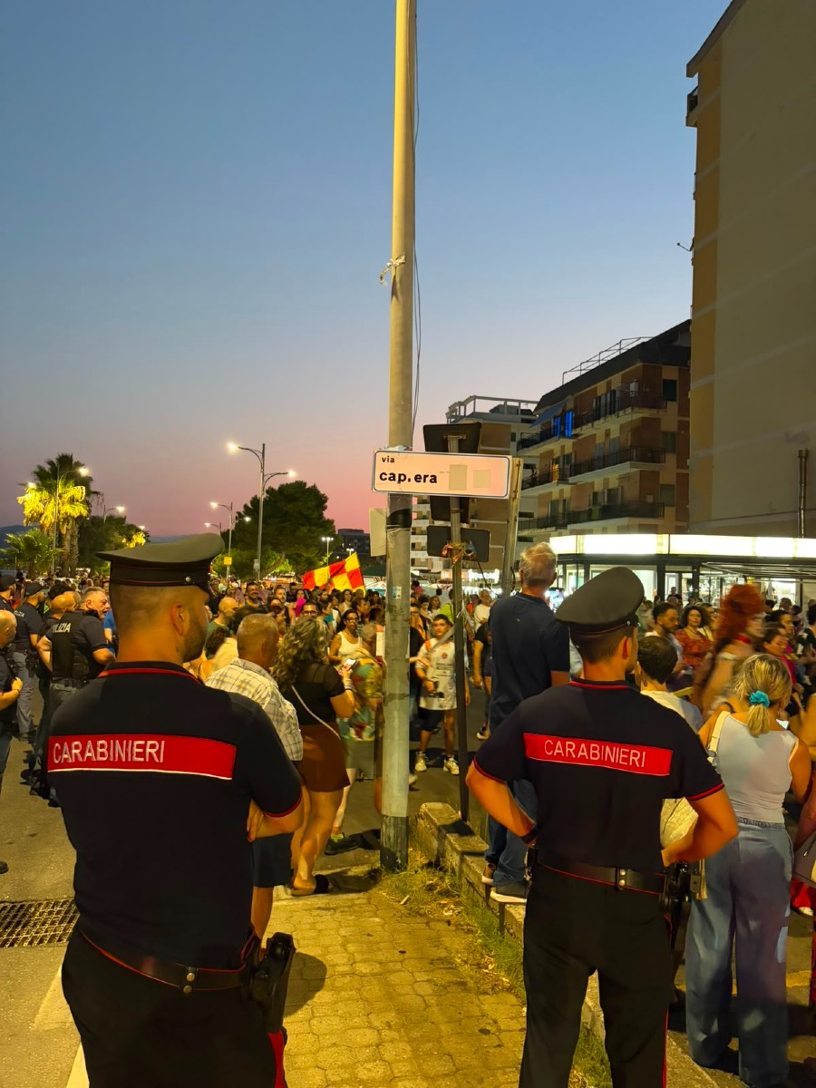 Pride Catanzaro 8.08.2026 - Foto Uff. Stampa Polizia di stato 9.08.2026