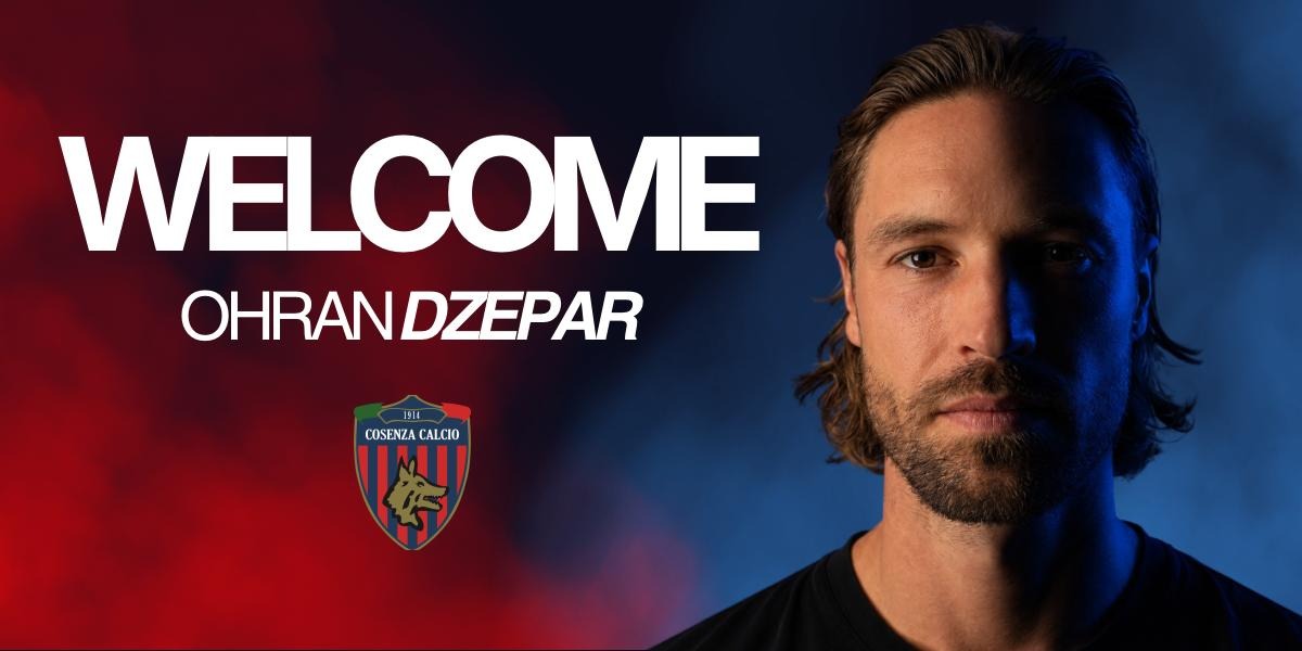 Cosenza, Orhan Džepar è un nuovo calciatore rossoblù - Foto Uff. Stampa Cosenza Calcio 