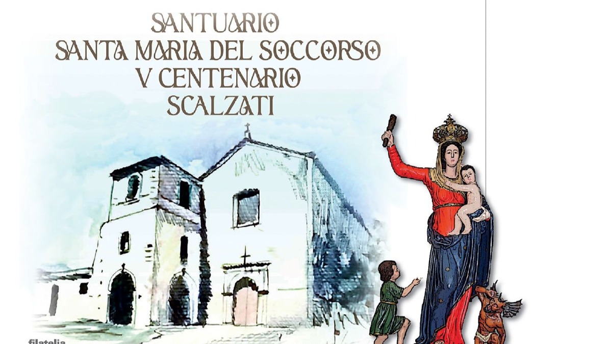 Casali del Manco, annullo filatelico per il cinquecentenario del Santuario del Soccorso - Foto Uff. Stampa Poste Italiane 