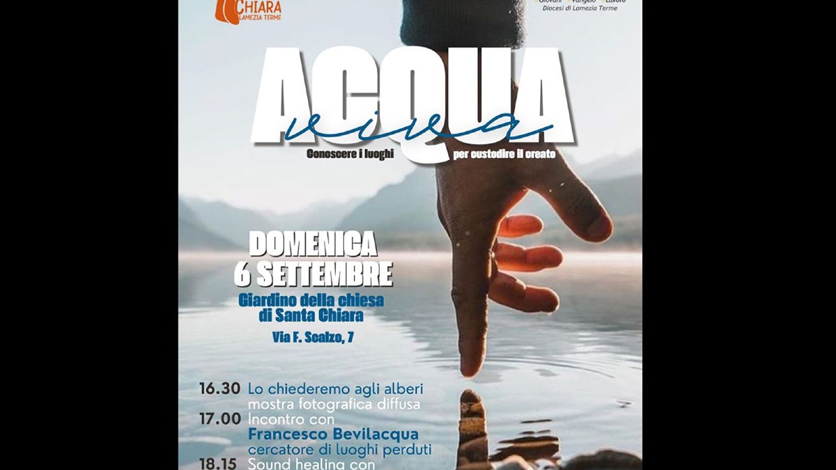 Acqua Viva, a Lamezia un pomeriggio tra natura, arte e spiritualità - Foto Locandina Ufficiale 