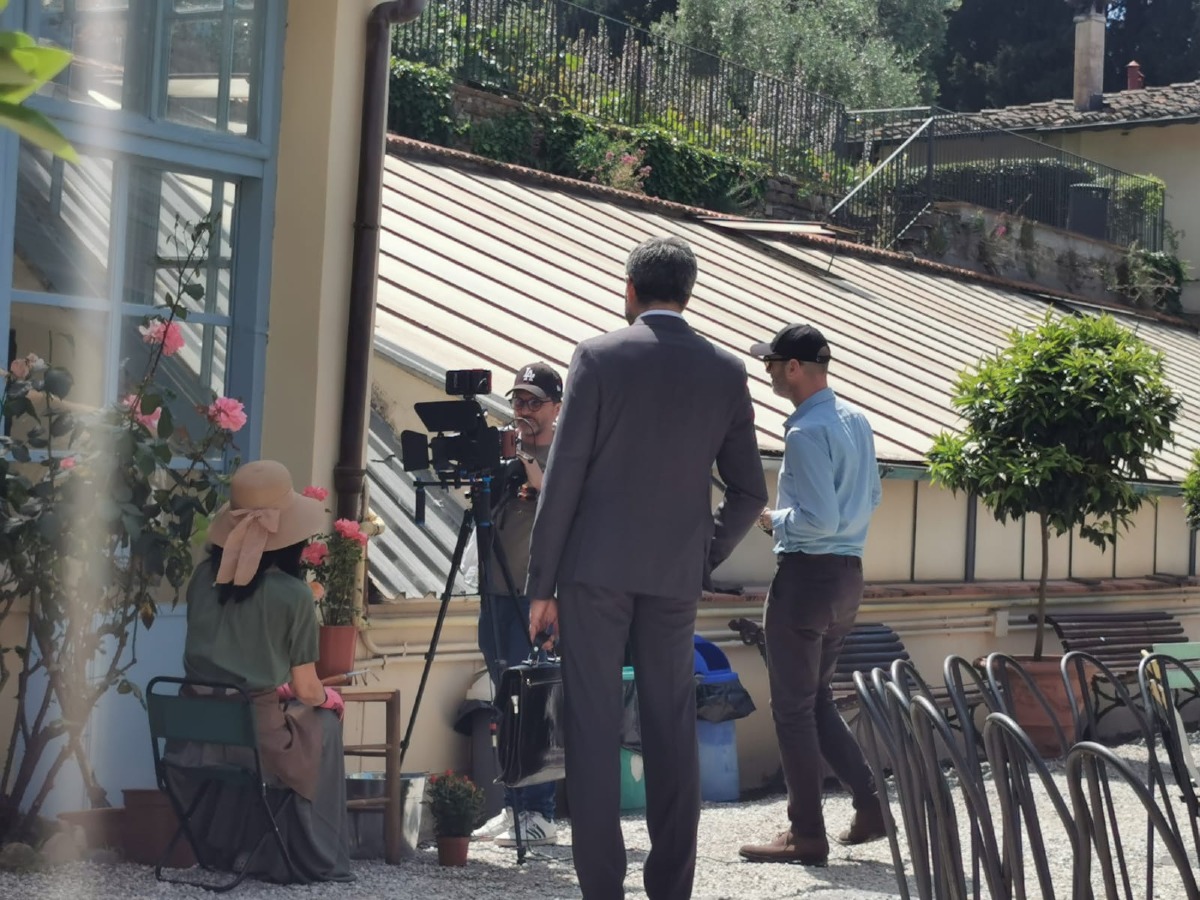Il regista crotonese Luca Liotti, protagonista al Festival del cinema Giapponese - Foto: Riprese Il Giardino delle Rose