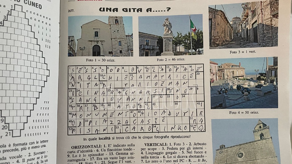 Cropani protagonista sulla “Settimana Enigmistica” - Foto: Redazione 