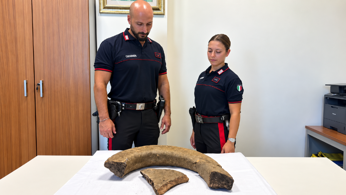 Girifalco, scoperto un antico reperto tra Caria e Romano: al via gli accertamenti - Foto uff stampa Carabinieri