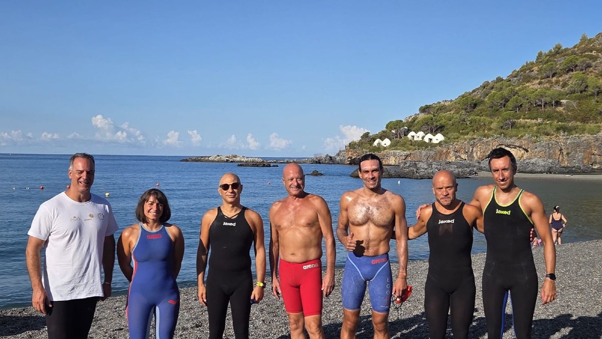 Dino-Cirella, impresa in mare: Tropeano vince in 5 ore e 19 minuti - Foto Uff Stampa Dino Cirella 