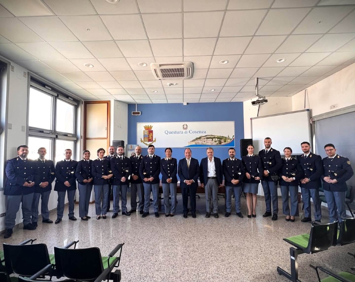 Cosenza, assegnati 35 nuovi agenti di Polizia: rinforzi in Questura e nei Commissariati - Foto Uff. Stampa Questura di Cosenza 
