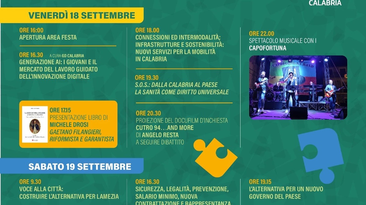 Lamezia Terme ospita la Festa regionale dell’Unità: due giorni tra politica, cultura e musica - Foto Uff. Stampa Nicola Irto