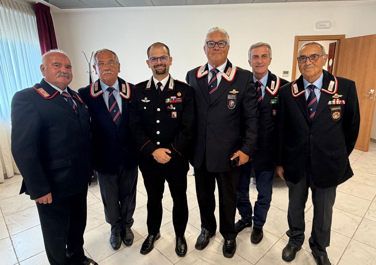 L’A.N.C. di Lamezia Terme incontra il nuovo Comandante dei Carabinieri -  Foto Uff. Stampa ANC Lamezia 