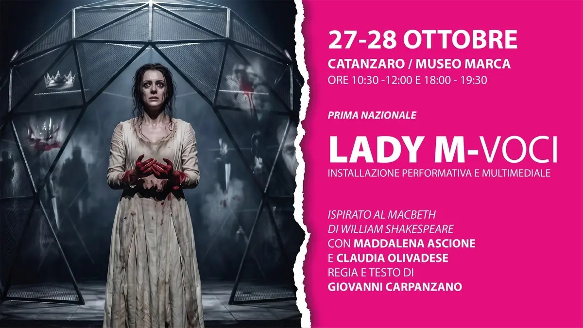 Catanzaro - “Lady M – Voci”, al MARCA la prima nazionale del Festival d’Autunno - Foto Locandina Ufficiale 