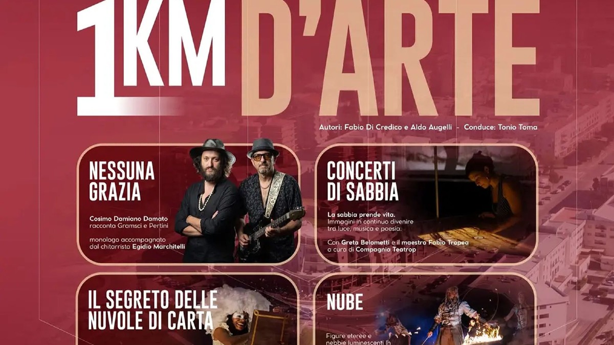“1km d’Arte”, via Rossini diventa un teatro all’aperto per il gran finale del Settembre Rendese - Foto Locandina Ufficiale 