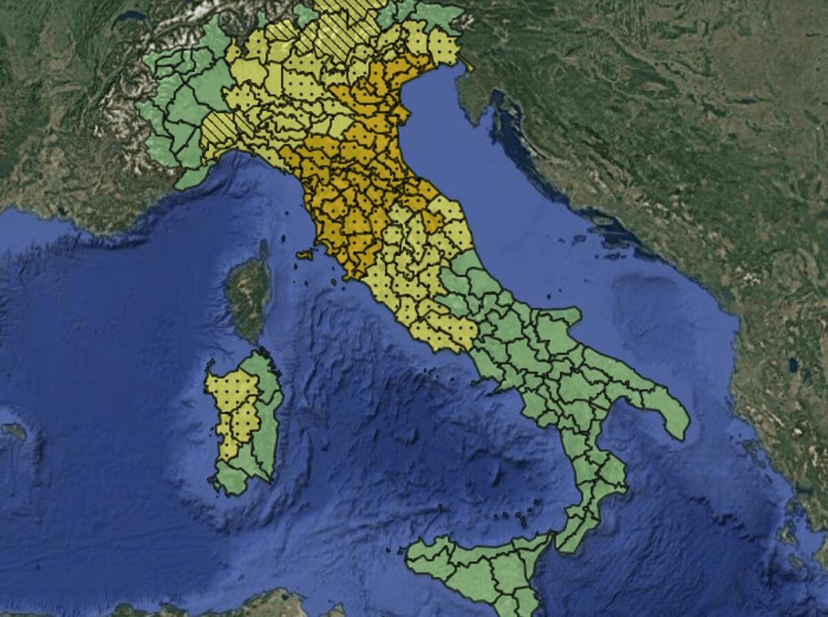 Ondata di maltempo sull'Italia: allerta meteo arancione e gialla per temporali giovedì 10 settembre - 